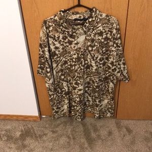Hawaiian tropical Mens plus size tee!